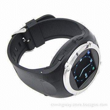 Unlocked GSM Mobile Watch Phone, Touch Screen MP3, Supports for 128 x 128 Pixels